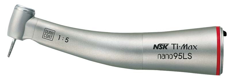Ti-Max nano95LS NSK rotes Winkelstück 1:5, mit Licht, für FG