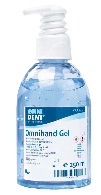 Omnihand Gel alkoholische Händedesinfektion 250 ml Pumpflasche