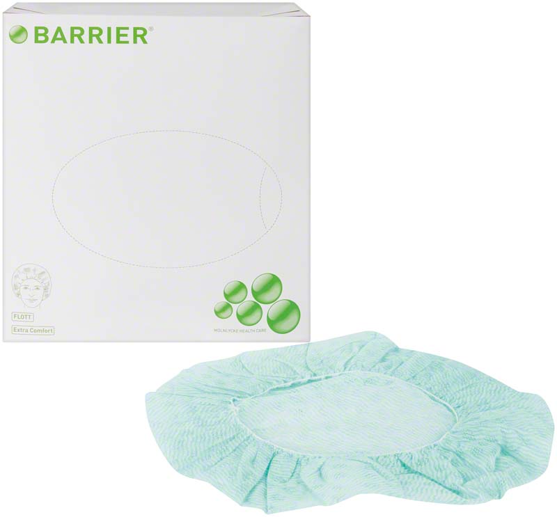 BARRIER® OP Haube Flott, Barrett, 100 Stk, grün
