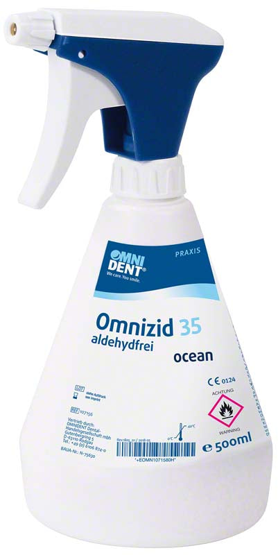 Omnizid 35, Schnelldesinfektion Flächen, 500 ml Sprühflasche, Ocean