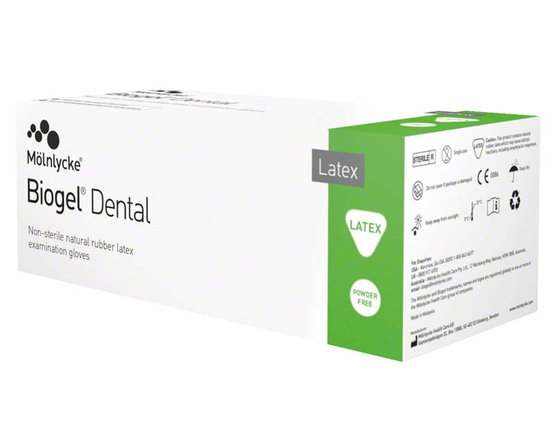 Biogel® Dental Untersuchungshandschuh, biogel beschichtet innen, puderfrei, 25 Paar, Gr. 8,5