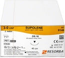 RESORBA® Supolene, grün, 12 Stk, 45 cm, USP 5/0, HRT18