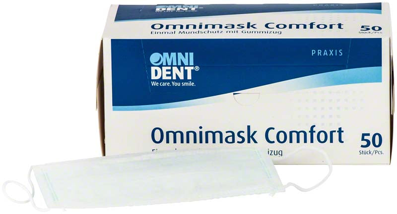 Omnimask Comfort Mund-Nasen-Schutz, Gummiug, 50 Stk, grün