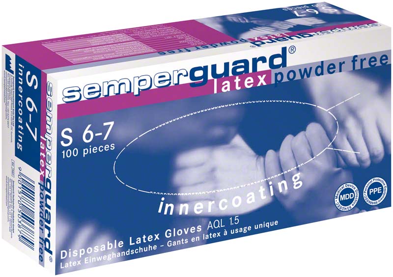 semperguard IC Latex Untersuchungshandschuhe, puderfrei, S