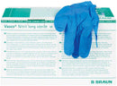 Vasco® Nitril long steril Untersuchungshandschuhe steril, puderfrei, blau, 50 Paar, M