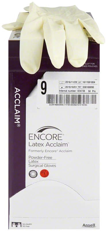ENCORE® Latex Acclaim OP Handschuhe, puderfrei, 50 Stk, Gr. 5,5