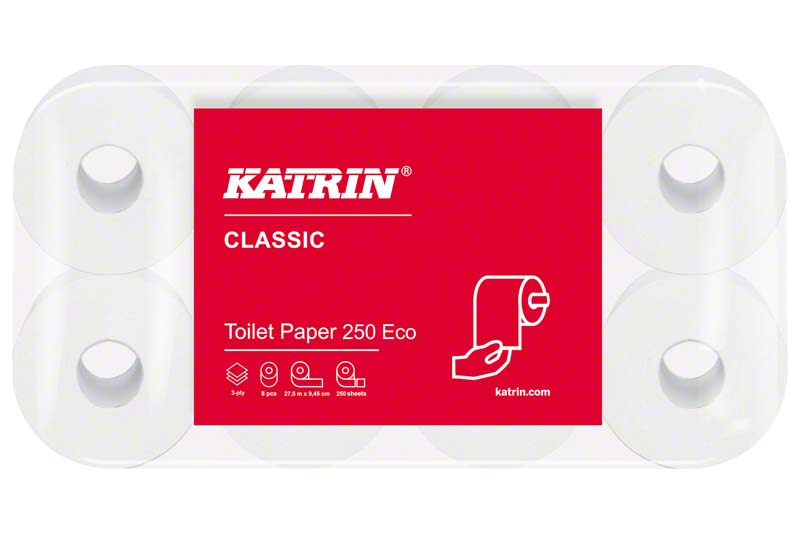 KATRIN® Classic Toilett Papier, WC Papier 72 Rollen
