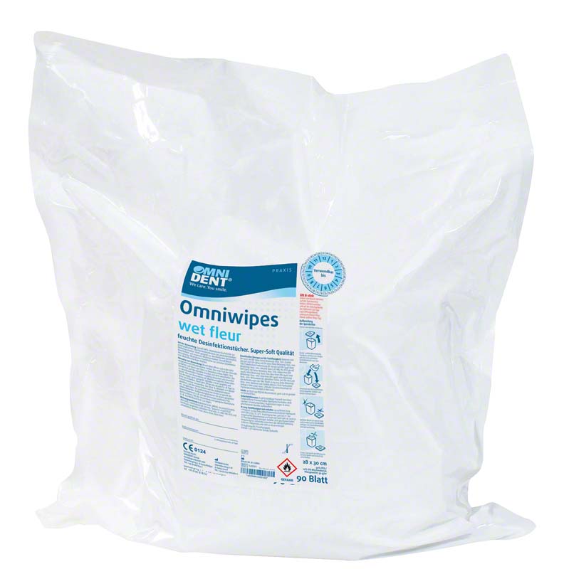 Omniwipes wet Flächendesinfektionstücher, 28x30 cm, fleur 90 Stk