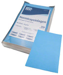 Normtrayeinlagen, 250 Stk, 28x18 cm, blau
