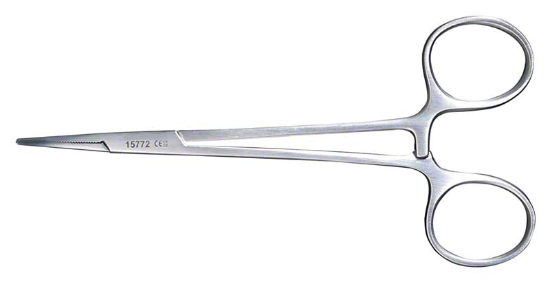 Arterienklemme anatomisch, 125 mm, gebogen