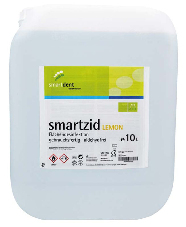 smartzid Flächendesinfektion, 10 L Kanister, lemon