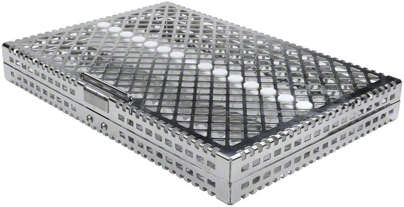 Steri-Wash-Tray Instrumenten Tray, 28 x 19x 3,4 cm, mit Silikoneinlage