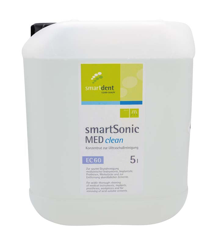 smartSonic MED clean EC 60, Konzentrat für Ultraschallreiniger, 5 L Kanister