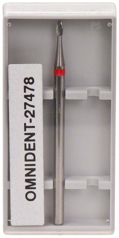 Omni Hartmetall Fräser, HP, kreuzverzahnt, rot fein, Fig 274, 14 mm