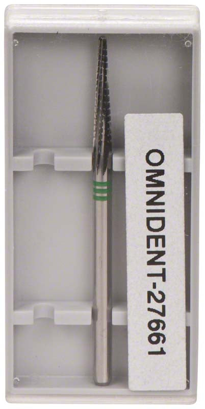 Omni Hartmetall Fräser, HP, einfachverzahnt mit Quertrieb, grün grob, Fig 274, 14 mm