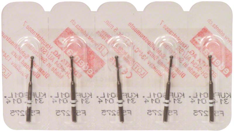 Omni K Diamantbohrer, weiß, FG, ISO 014, Fig 697, 19 mm, 5 Stk