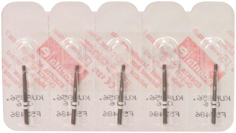 Omni K Diamantbohrer, weiß, FG, ISO 016, Fig 198, 8 mm, 5 Stk
