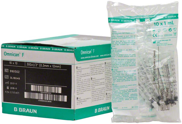 Omnican®-F Insulinspritzte 1 ml, 0,3 x 12 mm, 100 Stk