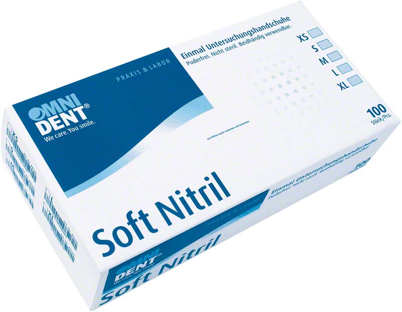 Soft Nitril Untersuchungshandschuhe, 100 Stk, puderfrei, S