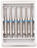 OmniRound Hartemtallbohrer, blau, RA = Winkelstück, ISO 018, Fig 004, 5 Stk