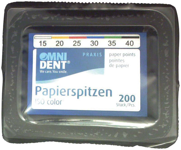 Papierspitzen, Sortiment 200 Stk, ISO 015-040, 30 mm