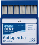 Guttaperchaspitzen, ISO 045, 28 mm, 100 Stk