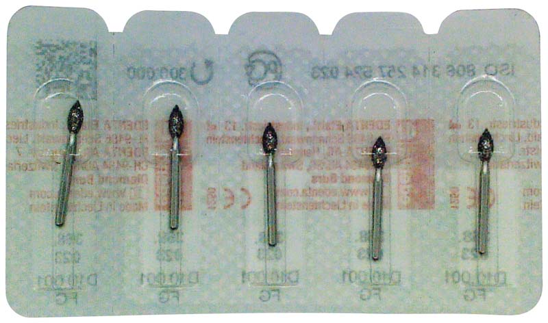 Omni Diamanten 368 für Turbine, 19 mm, standard, Knospe 5 mm, ISO 023