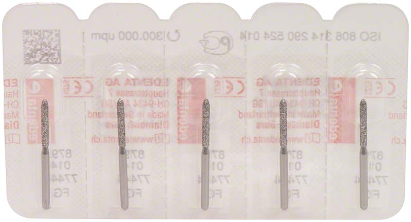 Omni Diamanten 879 für FG, 19 mm, standard, Torpedo zylindrisch ISO 014