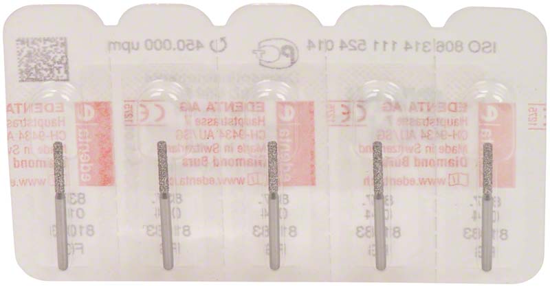 Omni Diamanten 837 für Turbine, 19 mm, standard, Zylinder flach ISO 014