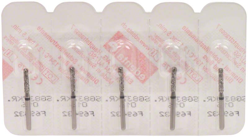 Omni Diamanten 837 für Turbine, 19 mm, schwarz supergrob, Zylinder Kante rund ISO 016
