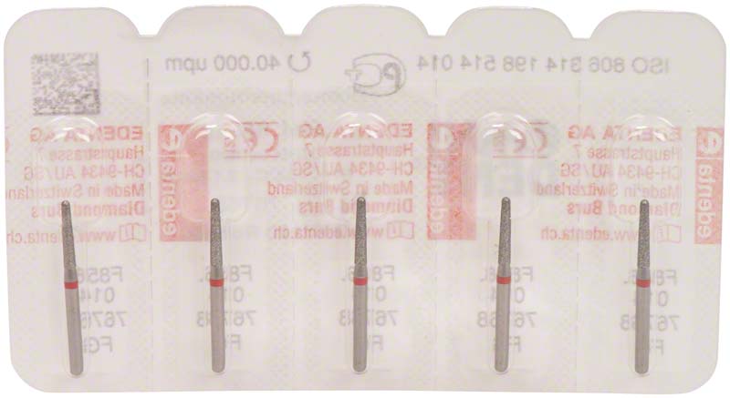 Omni Diamanten 856 für FG, 19 mm, rot fein, Konsu rund, ISO 014