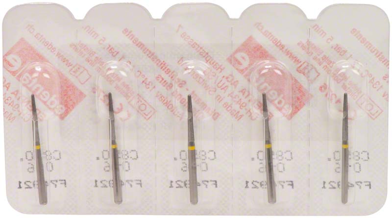 Omni Diamanten 850 für FG, 19 mm, gelb superfein, Konus rund ISO 016