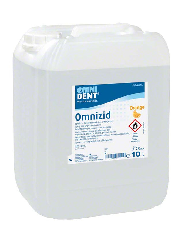 Omnizid Flächendesinfektion, 10 L Kansiter, Orange