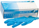 SELECT BLUE Latex Untersuchungshandschuhe, puderfrei, 100 Stk, blau, L