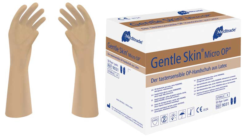 Gentle Skin Micro OP Handschuhe, 50 Paar, Gr. 6,5