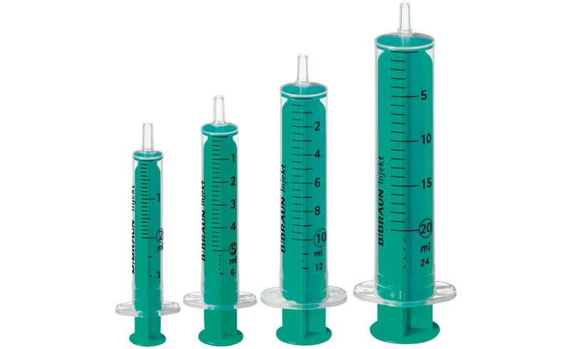 Injekt® Solo Einmal Spritzen, grün, Luer, 100 Stk, 20 ml