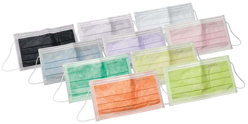 Monoart® Mund-Nasen-Schutz Protection 3, mit Bändern, 50 Stk, lila