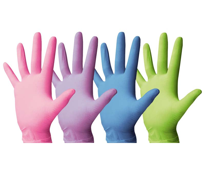 latex handschuhe lila Monoart® Einmalhandschuhe Latex, puderfrei, 100 Stk, lila