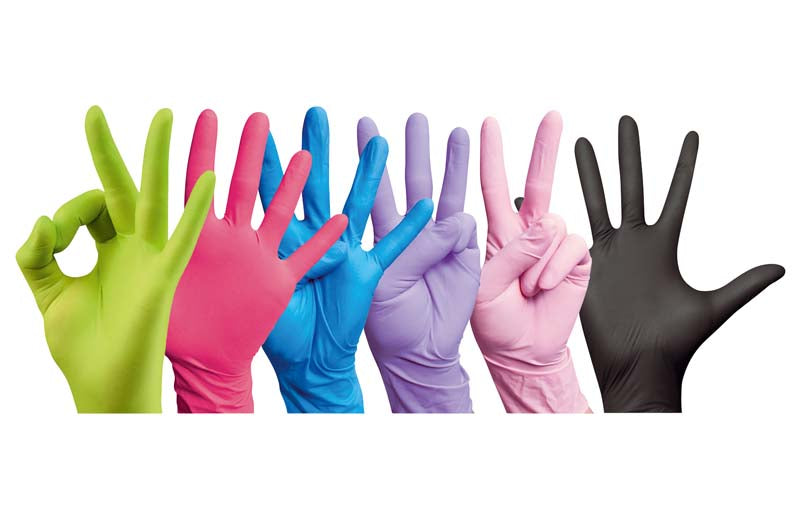 Monoart® Einmalhandschuhe Nitril, puderfrei, 100 Stk, schwarz