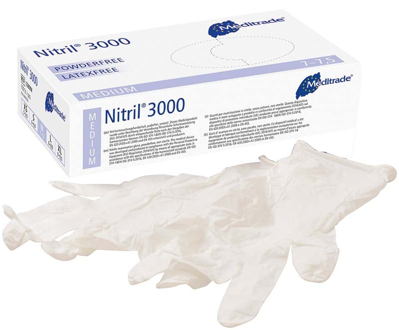 Nitril® 3000 Nitril Untersuchungshandschuhe, puderfrei, 100 Stk, M