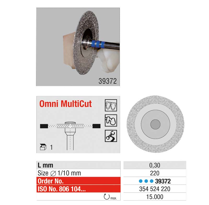 Omni MultiCutDiamantscheibe, blau Standard für Handstück