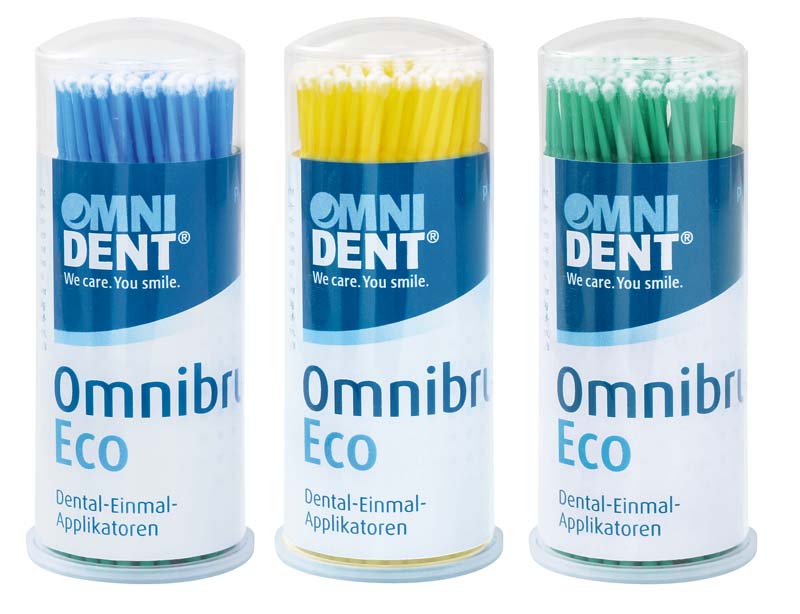 Omnibrush Eco Applikationspinsel, gelb, 100 Stk